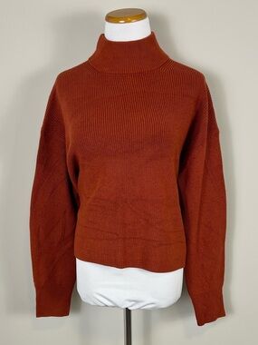 Lululemon Rust Mock Neck Women's Sweater